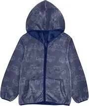 [Caihoyu] Girls Sherpa Lined Hoodie Baby Boy Clothes Toddler Boys Jacket
