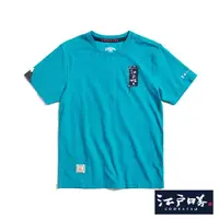 在飛比找momo購物網優惠-【EDWIN】江戶勝 男裝 旗幟刺繡短袖T恤(綠色)