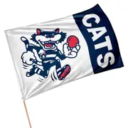 Geelong Cats AFL Retro Mascot Design GAME DAY Pole Flag Banner