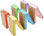 CAXUSD Diy Study Cards 6pcs Binder Ring Memo Pads Portable Notepads School Supplies