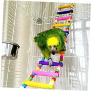 Bird Parrot Toys Ladders Swing Chewing Toys Hanging Pet Bird Cage 12 Ladders