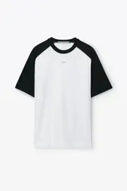[Alexander Wang] 平紋針織短袖插肩T卹