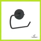Fusion-Loc Estate Matte Black Toilet Roll Holder - 8kg