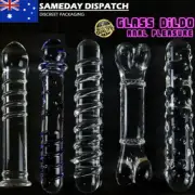 Giant Glass Dildo Dong Anal Plug Big Butt Thruster GSpot Vagina Adult Sex Toy