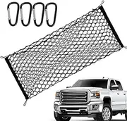 Car Trunk Mesh Organizer Net - Trunk Storage Mesh | Stretchy Cargo Netting for Truck with Hooks | Automotive Interior Accessories for SUV, Rv, Sedan, Sports Car, Business Car