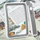 Rectangular 4X Handheld Magnifying Glass With Light Reading Book Magnifier Large
