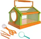 Bug Catcher Kit Critter Cage Bug Catcher with Tools Set Includes Net, Tweezers,