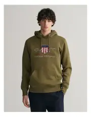 [Gant] Archive Shield Hoodie in Juniper Green