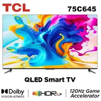 在飛比找樂天市場購物網優惠-【TCL】75吋 4K QLED 120Hz DLG量子智能