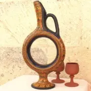 HANDMADE Hittite design pottery Wine decanter Specially Large Height 40cm
