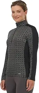 [Kerrits] Women's Breeze Ice Fil Long Sleeve Horse Riding Shirt – Light, Cooling Equestrian Summer Top, UPF 30 Sun Protection