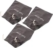 LIFKOME 3pcs Canvas Hair Dryer Bag Curling Tool Holder Bag Hair Curling Tool Bag Straightener Holder Pouch Hair Dryer Storage Drawstring Hair Dryer Holder Hair Straightener Bag Cloth