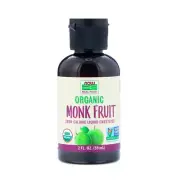 Now Foods Organic Monk Fruit Liquid Sweetener, 2 Ounces
