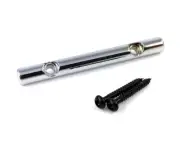(1) Chrome 47mm Bar Style Guitar String Guide w/Screws BSTG-47-C