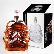 [VI AI] Whiskey Flask Carafe Decanter, Whiskey Glasses, Whiskey Carafe for Wine, Liquor, Scotch, Bourbon, Brandy - 750ML