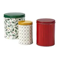 在飛比找蝦皮購物優惠-IKEA 代購 VINTERFINT 附蓋萬用罐 3件組