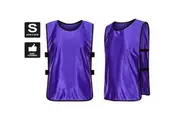 4 Pack Pinnies Scrimmage Vests Soccer Bibs Team Practice Jerseys Training Vest for Kids Youth & Adults