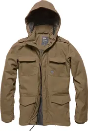 Vintage Industries Darren Parka, textile jacket waterproof , color: Brown , size: XL