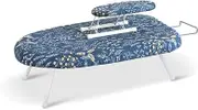 Pro Ironing Board Desktop Folding Ironing Rack,Telescopic Steam Iron Rest and Ironing Sleeve Ironing Board for Sewing Craft Room Household Dorm Adjustable Ironing Board