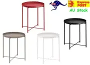 IKEA GLAD Side Coffee Sofa Table Round Bedroom Modern Dining Study Outdoor Bed