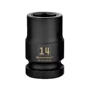 Powerbuilt 1/2 Inch Drive x 14 MM 6 Point Impact Socket - 647161