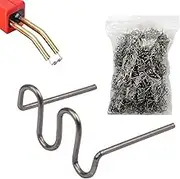 Bumper Repairing Rod - 1000X Welding Staples for Hot Stapler Repair - 0.8mm Brazing Wire Auto Hot Staples Welding Electrodes Suite Nail Patch for Automotive