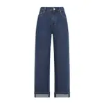 [Max Mara`S] Max Mara`S-Clear Medium Blue Cotton Eles Jeans-Donna 44 IT
