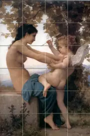 Art William Bouguereau Tiles Mural Ceramic Backsplash Bath Tile #1463