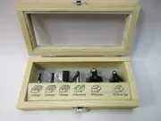 New, IRWIN 6-Piece Carbide-Tipped Router Bit Set, 1901047