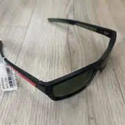 Prada Sunglasses Polarized Black Dark Grey Red Green PS04YS SPS 04Y 17G-02G 57mm