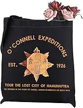 JTOUK Mummy Movie Merch Horror Movie Gift O'Connell Expeditions Est. 1926 Tote Bag Mummy Lover Gift