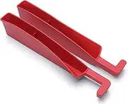 WUISOLQP Car Seat Gap Storage Box Never Lose Belongings Under Seat Again Car Seat Gap Plug PU Proof Plug Strip Seat Storage Box, red