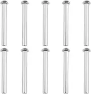 eMagTech 10Pcs Shovel Rivets 304 Stainless Steel Countersunk Fasteners Solid Round Head Rivets Accessories for Repairing Shovels Forks Rakes Silver