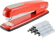 Mr. Pen- Stapler with Staples, Red, 1000 Staples, Desk Stapler, Metal, Standard, Stapler and Staple