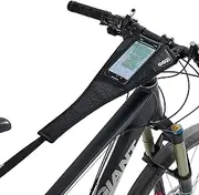 OOZi Bike Sweat Guard Bicycle Trainer Sweat Net with Phone Pouch Bike Frame Protector Bike Sweat Catcher for Indoor Cycling Training