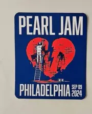 Pearl Jam Sticker Philadelphia N2 9/9/2024 Vedder Dark Matter Philly Heart Bolt