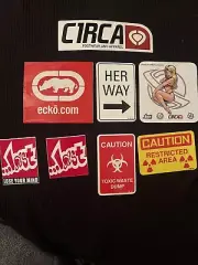 Lot of 8 Assorted Skateboard Stickers