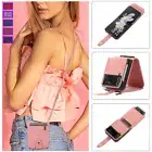 For Samsung Galaxy Z Flip 6 5 4 Zip Case Wallet Retro Leather Folding Card Cover