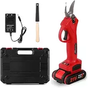 Electric Pruning Shears, Cordless Electric Scissors, 1 Lithium Batteries, Charging for 2 Hours, It Can Be Trimmed About 3,000 Times, Max 1.2Inch Cutting Diameter, with a Manual Saw, for Pruning Trees