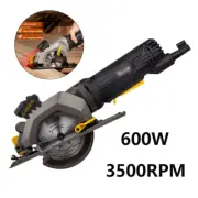 New 600W Electric Mini Circular Saw Hand Held Wood Cutting Tool With Laser Guide