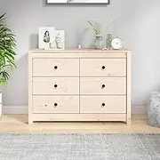 Generic Side Cabinet 100x40x72 cm Solid Wood Pine,Furniture,Cabinets & Storage,Buffets & Sideboards
