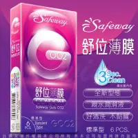 在飛比找momo購物網優惠-【SAFEWAY舒位】GOO2薄膜保險套6入裝-標準型