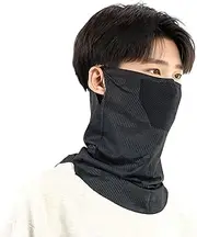 [Generic] Sun Protection Cover | Ice Silk Sun Protection Face Cover | Breathable Sunscreen Shield Outdoor Sports Gaiter for Motorcycle Lawn Work Cycling Fishing Skiing Golf Hiking Women Men