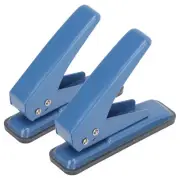2pcs Hole Puncher Single Leverage Structure Punching Tool For Office School