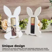 DIY Rabbit Silicone Molds Candles Making Easter Soap Chocolate Mold Cake Decor