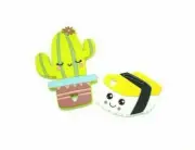 Baby Silicone Teether Chew Toy Cute Cactus And Cute Sushi BPA Free
