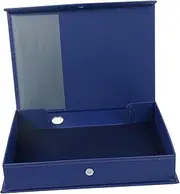 Uonlytech Household File Organizer PU Document Storage Box Capacity Desktop File Holder for Office Organization Tidy Up Your Workspace with Design