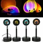 Rainbow Sunset Projector USB Atmosphere LED Desk Projection Night Light Lamp