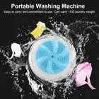 Portable Mini Ultrasonic Washing Machine Travel Laundry Washer Cleaner Cleaning