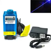 445nm 450nm 4000mW 4W 12V Blue Laser Module for CNC Cutter Graver with Adapter